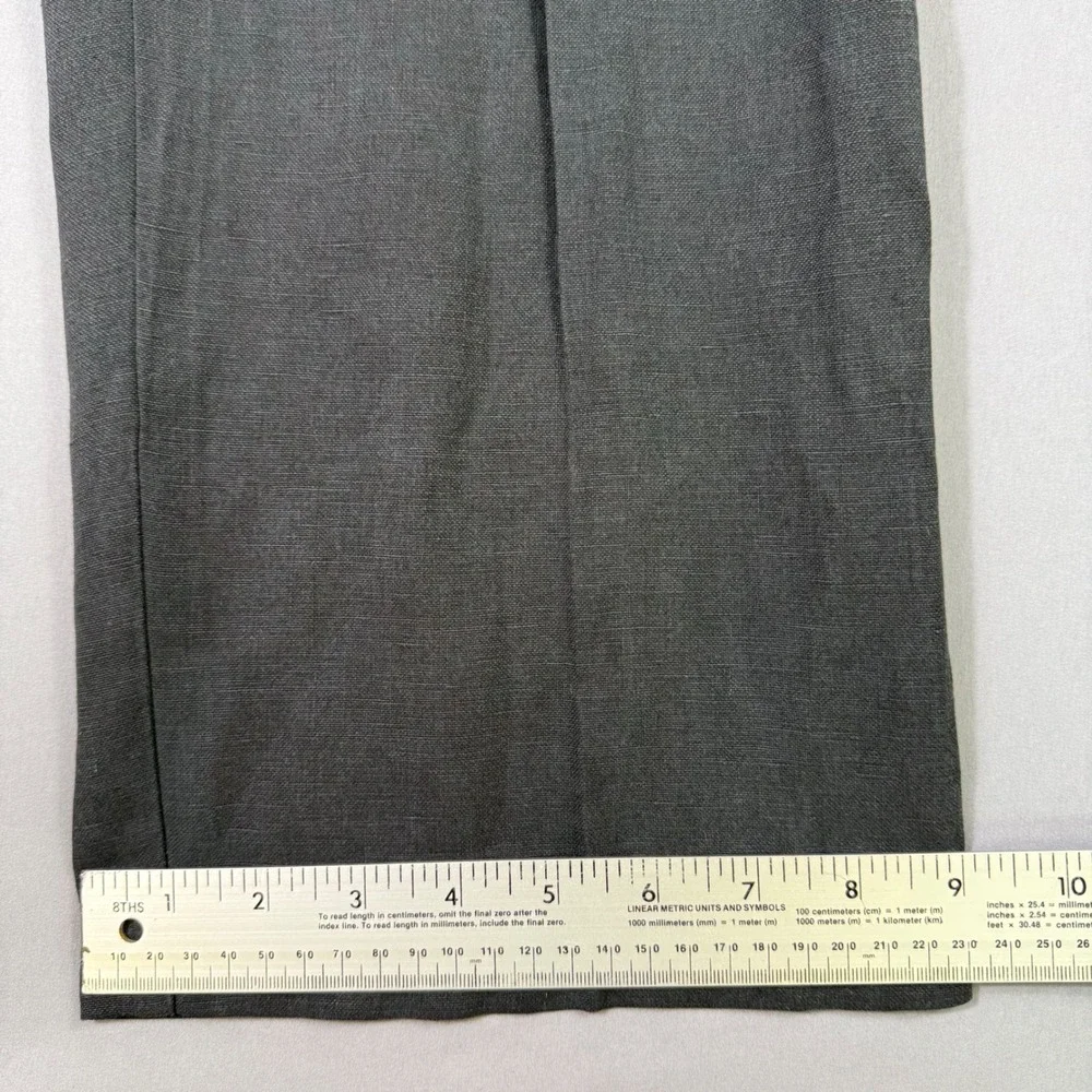 Tommy Bahama Pants Mens 34x30 Black Linen Silk Blend Straight Leg Relaxed Fit